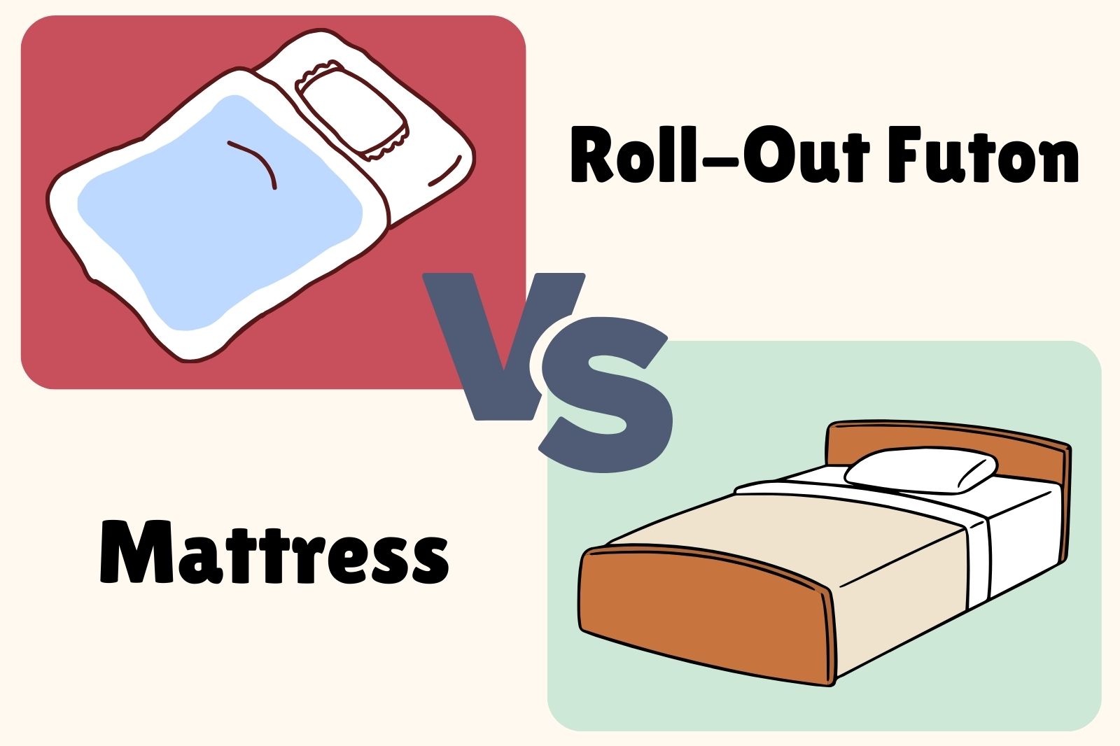 mattress vs. futon